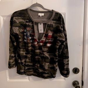 Camo Kiss Lucky Brand Sweater
